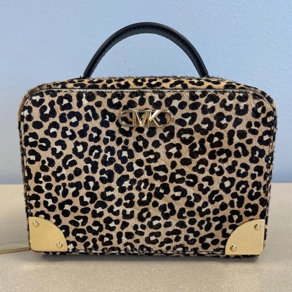 MICHAEL Michael Kors Handbags - MICHAEL Michael Kors Estelle Leopard Print Calf Hair Satchel - NWT